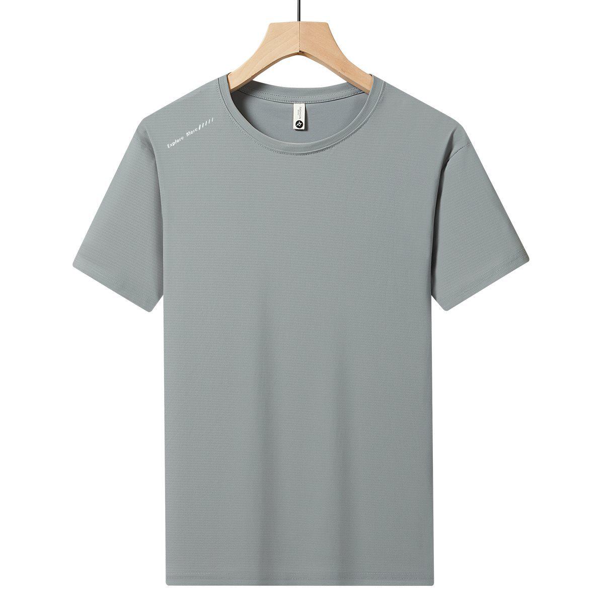

Wavy Pattern 160g Summer Sports T-shirt 19336 - Short Sleeve 3XL сірий колір