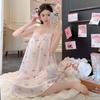 Girl Sleepwear Ice Silk Bear Nightdress Summer Loungewear For Teen Girls