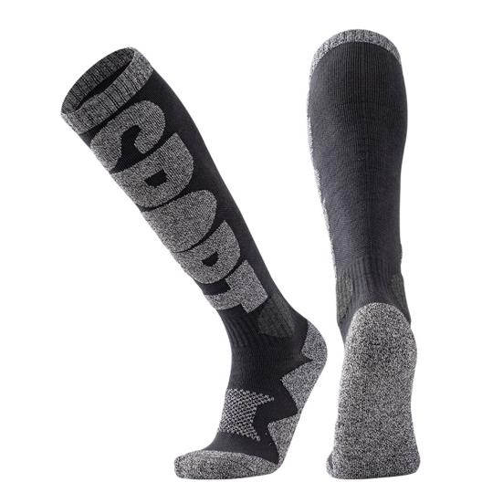 1 Pair Skiing Socks Anti-Fall Non-Slip Moisture-Absorbing Breathable Three-Dimensional Heel Thermal Outdoor Activities Ski Socks