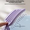 Purple Color Anti-Static Massage Comb Portable Salon Hair Massage Scalp Comb New Air Cushion Comb
