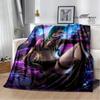 Arcano: Coperte con stampa di cartoni animati di League of Legends per tenersi al caldo, morbide e confortevoli, per casa, viaggio, letto, regalo di compleanno