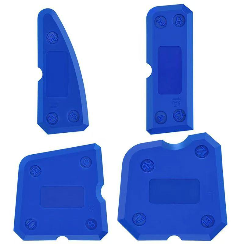 4-Piece Multi-Function Scraper Set: Includes Trimming, Seam, Inner & Outer Corner Beauty Tools.