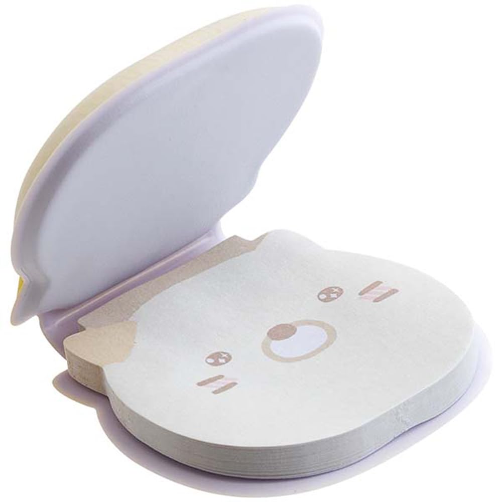 Sumikkogurashi Plump Face Sticky H50 x W60 x D10mm San-X Notes, Cat, MH28803,