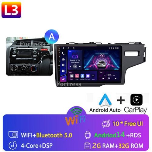 Touch screen For Honda Jazz 3 2015 - 2020 Fit 3 GP GK 2013 - 2020 Car Radio Multimedia Player GPS Navigation 4G Carplay 2Din DTS