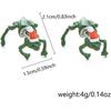 Frog Earrings for Women Christmas Hat Frog Earrings Frogs Shaped Stud Earrings Cute Christmas Animal Earrings Jewelry for Women