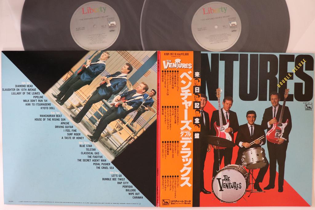 LP Record VENTURES - Double Deluxe K18P197 LIBERTY 1978 Japan Obi Rock Used