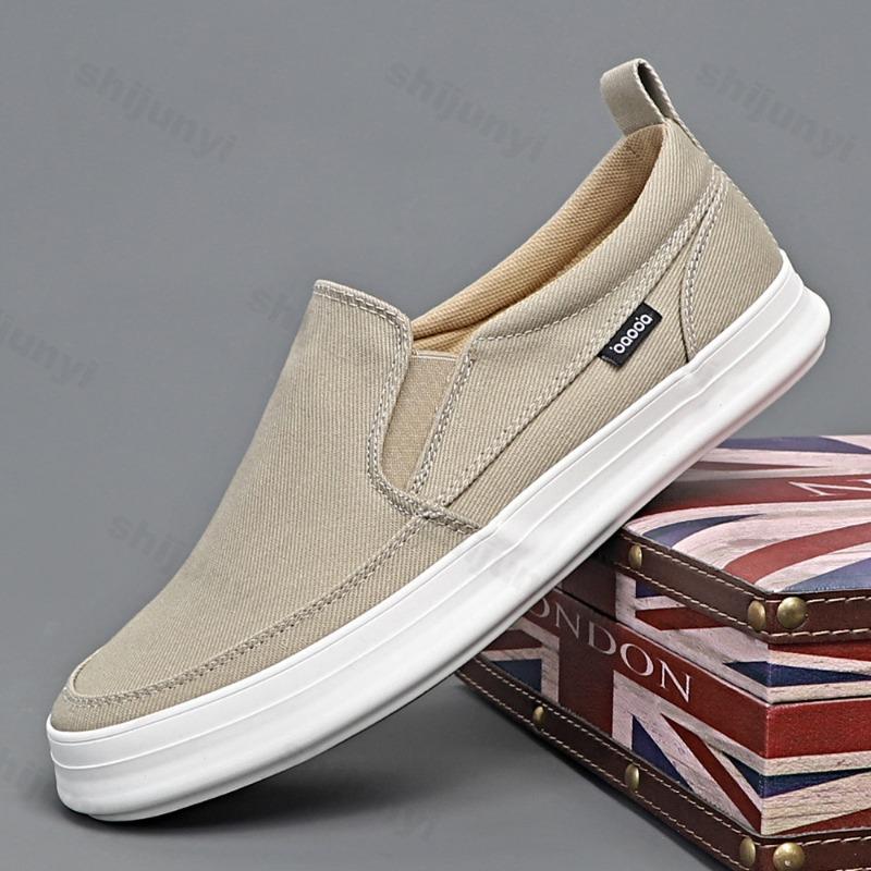 Fashion Mens Casual Shoes Cloth Flat Shoes Autumn 2025 New Male Sneakers Luxury Design Canvas Skate Shoes Men Classics Zapatillas Hombre