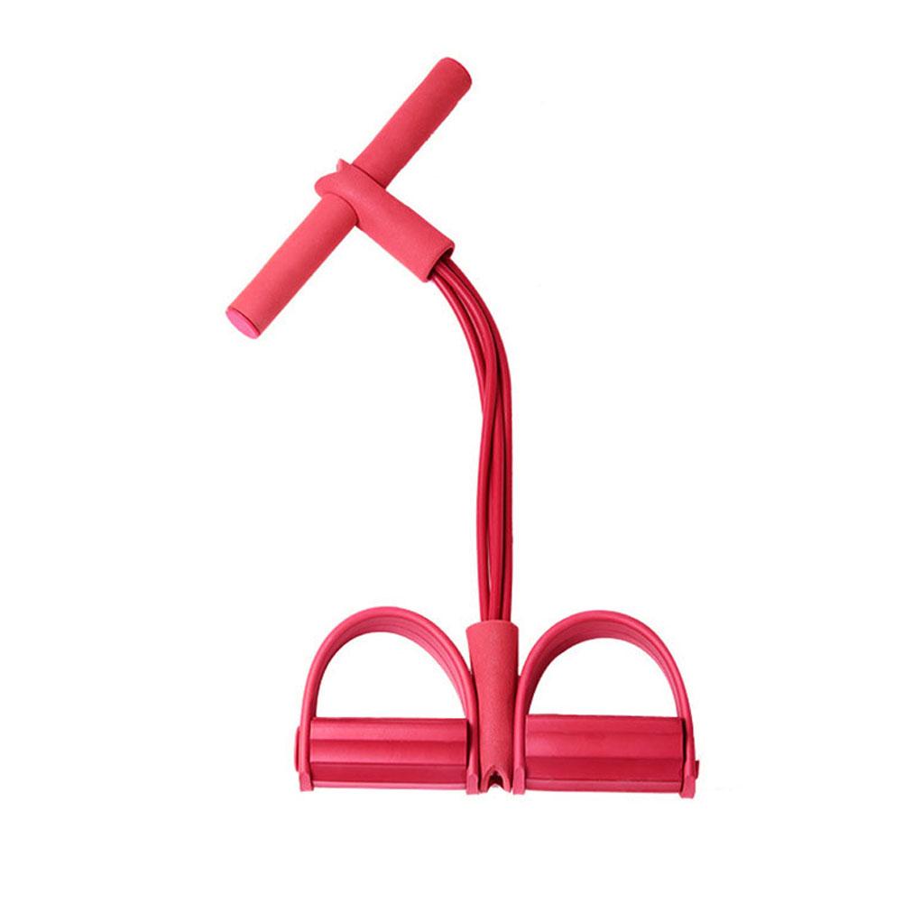 Pedal Resistance Band 4 Tube Resistance Band Bodybuilding Up Latex Ankle Expander Exercise Fitness Equipment Puller Sit