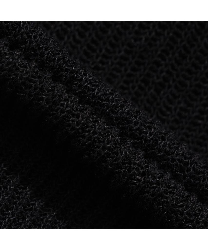 IRO Loom Cool Touch Short Sleeve Collared Knit - Black
