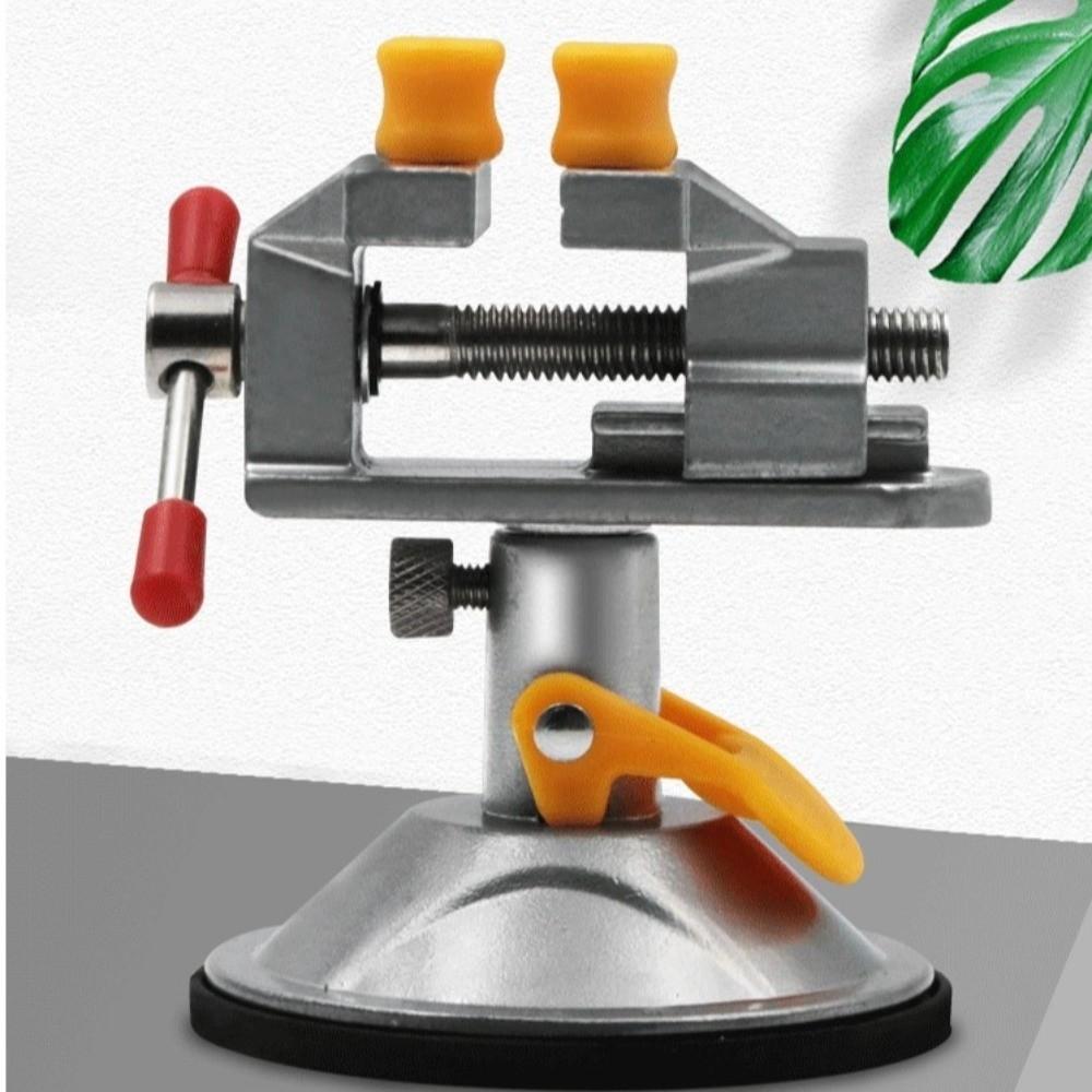 Alloy Jewelry Vise Suction Cup Adjustable Jaw Watchmaker Repair Tool Quick Positioning Rotatable Engraving Table Vice