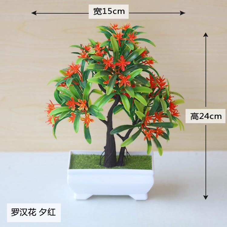 

Artificial Plants Bonsai Tree Simulation Plants Fake Flowers Table Potted Ornaments Home Decoration Hotel Garden Decoration Simulated potted