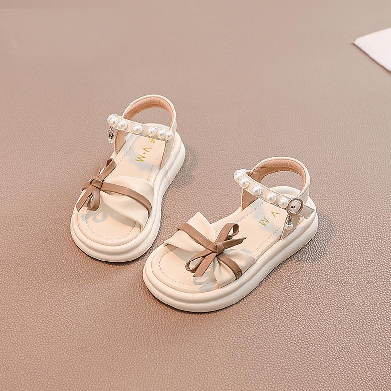 Girls shoes, children's baby princess sandals 2025 new summer sports explosion, big children's foreign style soft bottom beach