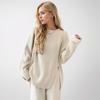 DIMANAF 2024 Autumn Women Sweaters Winter Lady Pullover Tops Female Buttons Knitted Basic Solid Tees Sweaters