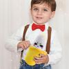 Plush Soft Toy Banana Shape Interactive Squeaky Stuffed Animal Fruit Inspired Sensory Pet Toy for Chewing and Playing