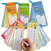 Wipeable Math Training Cards, Addition, Subtraction, Multiplication, Division, Kids Math Practice, Montessori Teaching Aid