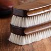 High-Grade Wool Shoe Brush with Super Soft Bristles - Safe for Cleaning Leather Shoes and Bags