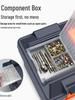 Two-Layer Multifunctional Handheld Tool Storage Box for Home Electricians