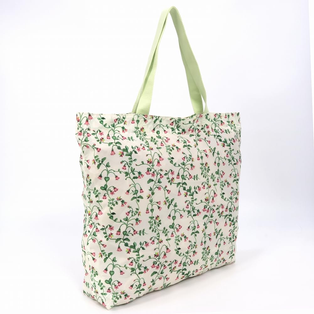 Tote Bag N07993 LARGE FOLDAWAY TOTE TWIN FLOWERS ECRU [Cath Kidston] [Used]