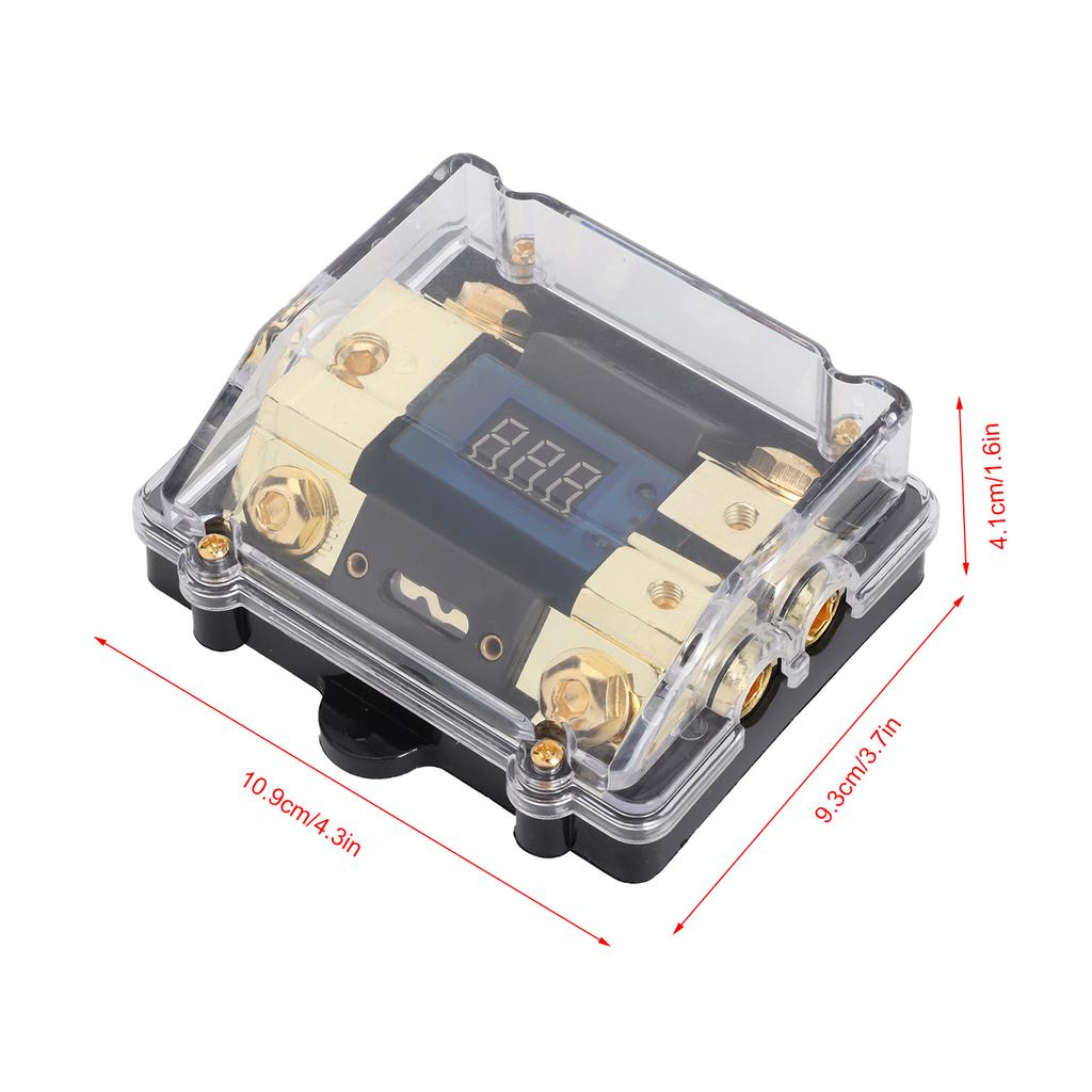 100A Block 1 In 2 Out Halter Halter Block 100A 1 In 2 Out W/LED Digital Spannung Display für Auto Yacht Audio