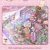 PET Miniature Scene Stickers Handmade Visual Stacking Sticker Cute Sticker Book  for Children