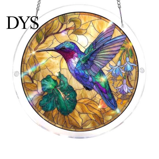 Irregular Shape Puzzle Pieces Acrylic Jigsaw Suncatcher Stained Glass Window Hanging Ornament DIY Puzzles Hands-on Activity Sun Catcher Panel for Home