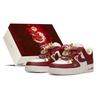 Cutie Air Force 1, Pantofi de Nuntă, Amortizare Dragon și Phoenix Auspicios Pantofi de Skateboard Rezistenți la Alunecare cu Top Jos HF1058-133(Team1993-S-BOX)