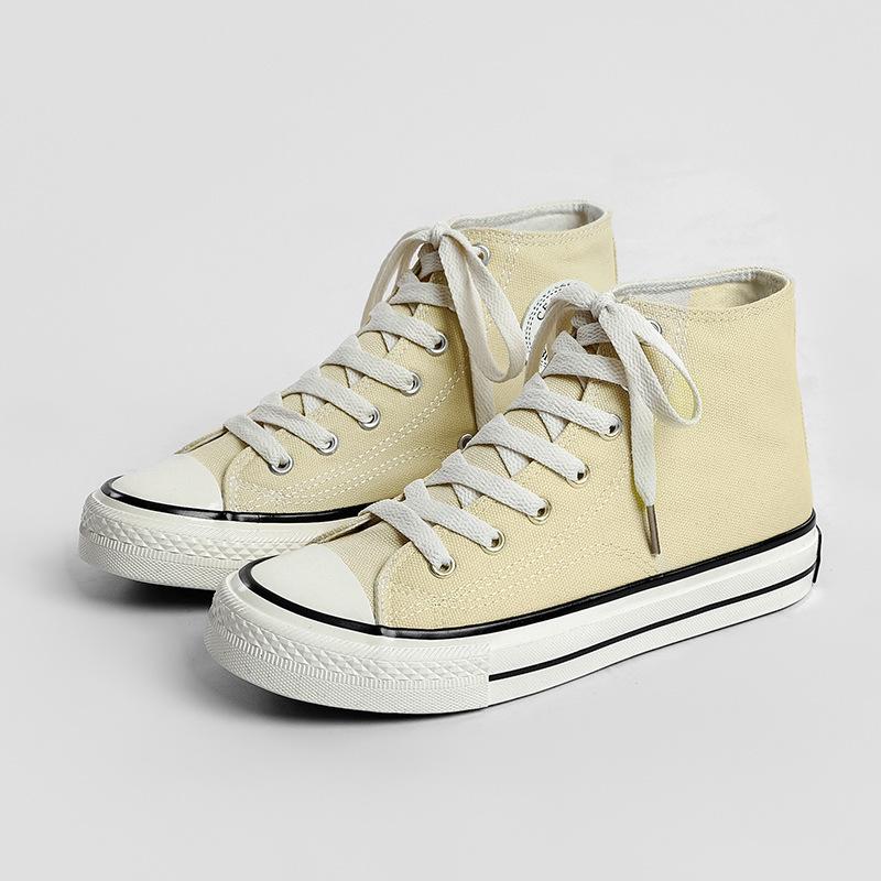 1970s Retro Canvas High-Top Shoes - Unisex, Versatile, Classic for Women and Men Spring 2025