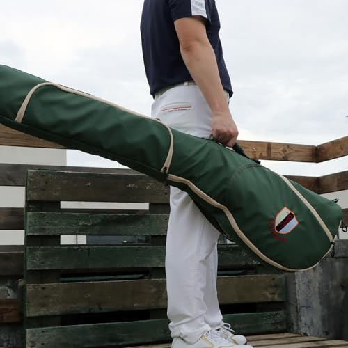TOURBON Golf Bag Sunday Carry Golf Club Holder Case for Driving Range, Mini Course, Practice, Lightweight, Travel, Unisex (Green)