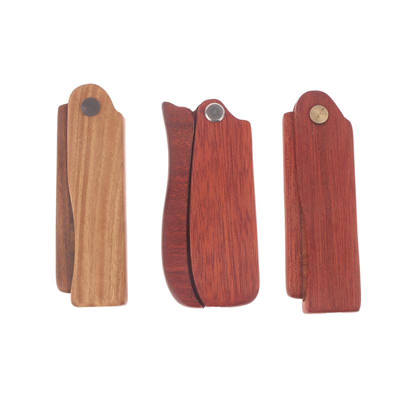 Herren Taschenkamm Klappbarer Holzkamm Bartkamm Sandelholz Haarkämme für Männer Perfekt zur Anwendung mit Bartbalsam