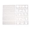 8Pcs Letter Wave Animal Shaped Diy Craft Hollow Layering Stencil Paint Template