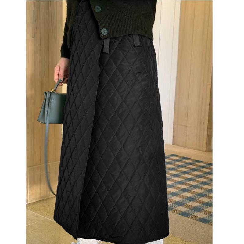 Bavlněná kostkovaná sukně s kosočtvercovým vzorem ve stylu Japonska a Koreje