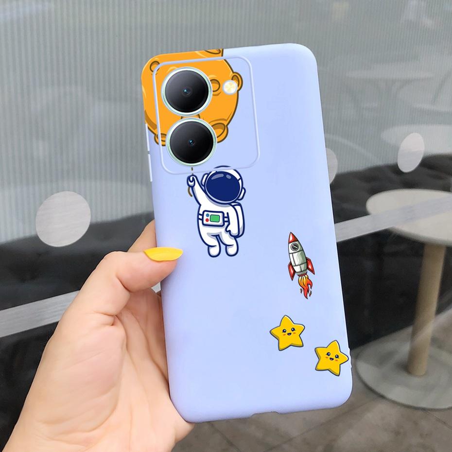 For Vivo Y36 Case 2023 Cute Love-heart Pattern Jelly Silicon Soft Phone Back Cases Cover For VivoY36 Y 36 4G 5G V2247