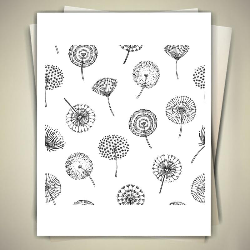 Dandelions Clear Silicone Stamp for DIY Invitation Card Scrapbooking Paper Craft Rubber Stamp Handmade Journaling Supply