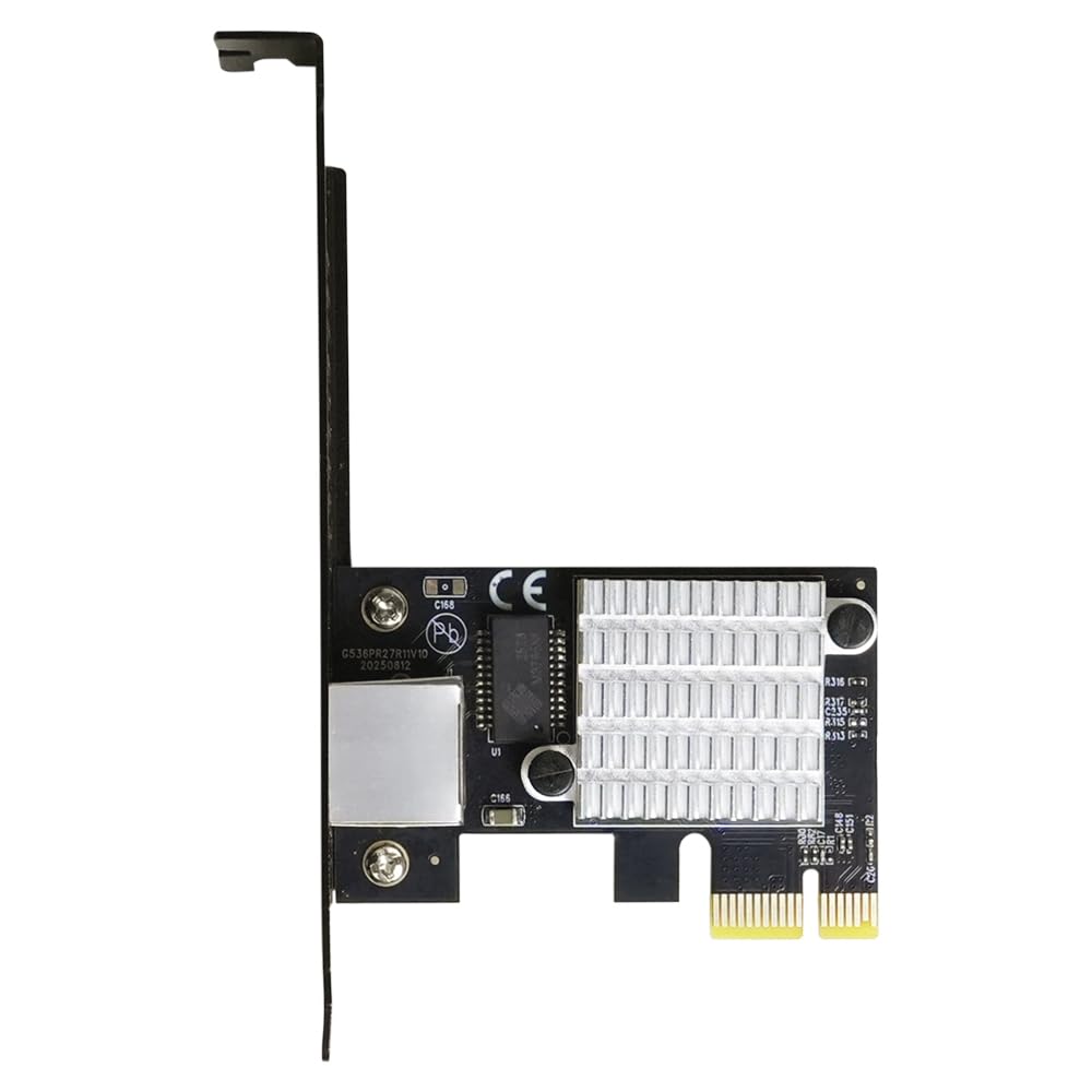 [10Gbps Compatible] Realtek RTL8127 Chip PCIe 4.0 x1 Network Card - Ideal for NAS/Gaming PCs/Workstations, Windows/Linux Auto-Recognition, 1G/2.5G/5G/