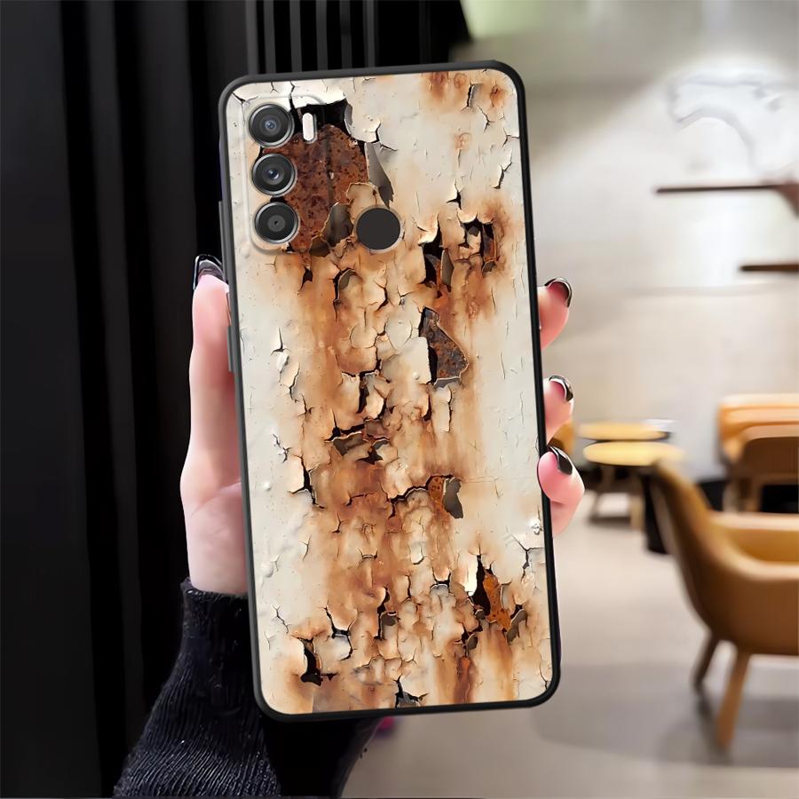 Retro Rust Design Case for Moto Edge 20 30 S30 Pro X30 Pro Soft Back Phone Cover