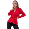 AX Paris Womens/Ladies Belted Puff Sleeve Wrap Top