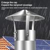75-160mm Ventilated Rain Cap Stainless Steel Exterior Wall Air Outlet Stove Pipe Protector Cover Chimney Exhaust Hood Fireplaces