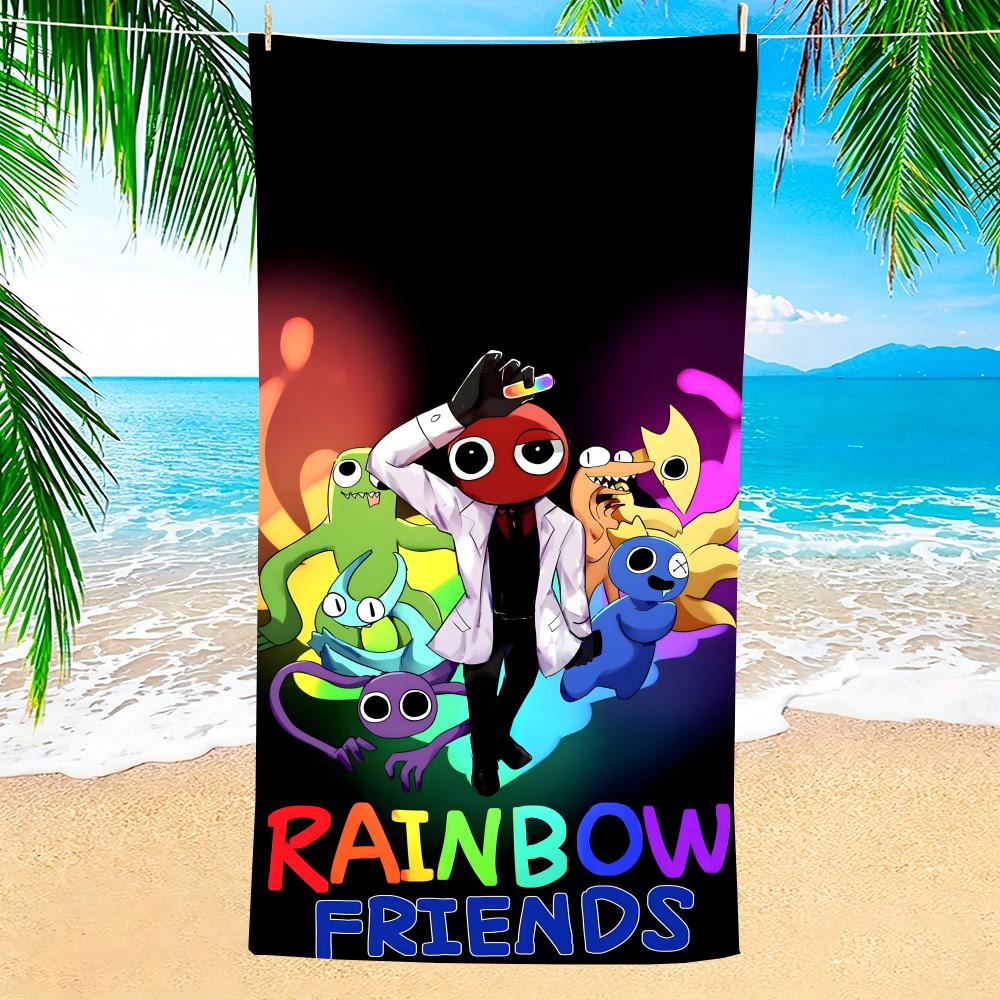 Game Rainbow Friends Towel Towel Soft Pool Gift For Travel Gym Shower Camping Quick Dry Sports Large Beach Towels