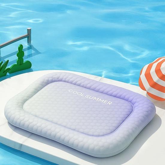 Pet Cooling Mat Summer Ice Silk Cooling Pad for Cats Dogs Heat Dissipation Anti Slip Sleeping Mat for Crate Sofa Balcony