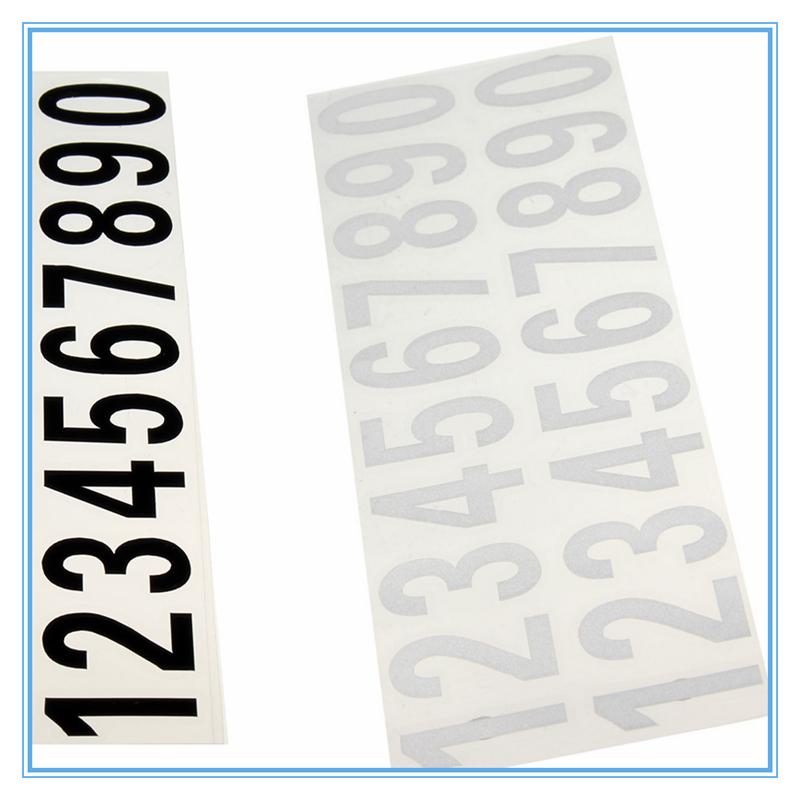 Ușa casei Adresa străzii Numărul căsuței poștale sau cifrele mașinii Numerele încăperii mașinii Poarta autocolante din vinil Autocolante reflectorizante, alb, negru
