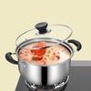 3pcs/Set Pot Stainless Steel Cookware of Frying Pan Milk Pot and Soup Pot Kitchen Utensil