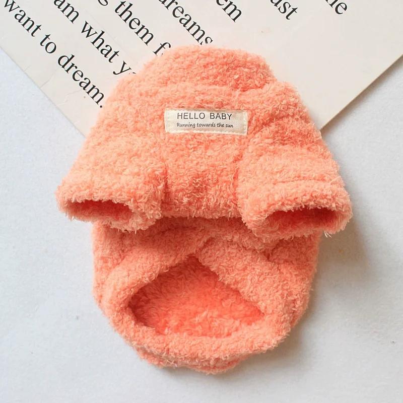 Winter Warm Soft Fleece Dog Coat Pet Vest Jacket for Small Dogs French Bulldog Chihuahua Yorkies Puppy Cat Solid Color Cold