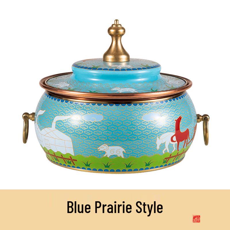 

ZISIZ Enamel Single-Person Induction Copper Hot Pot