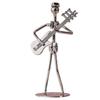 Retro Ironwork Band Ornament Metal Electroplating Mini Music Minimalist Guitar Violin Decoration Handicraft Classical Gift