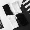 Black & White Women's Mid-Calf Breathable Trendy Socks – Spring/Summer Casual