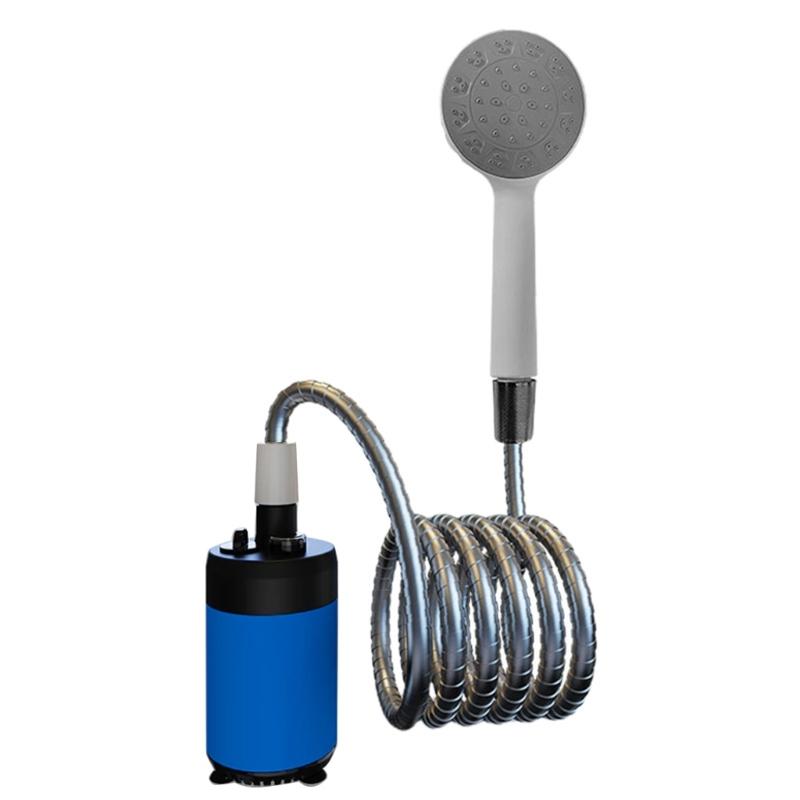 Portable Camping Shower Battery Powered Outdoor Camp Shower Pump Electric Rechargeable Handheld Shower Easy to Use