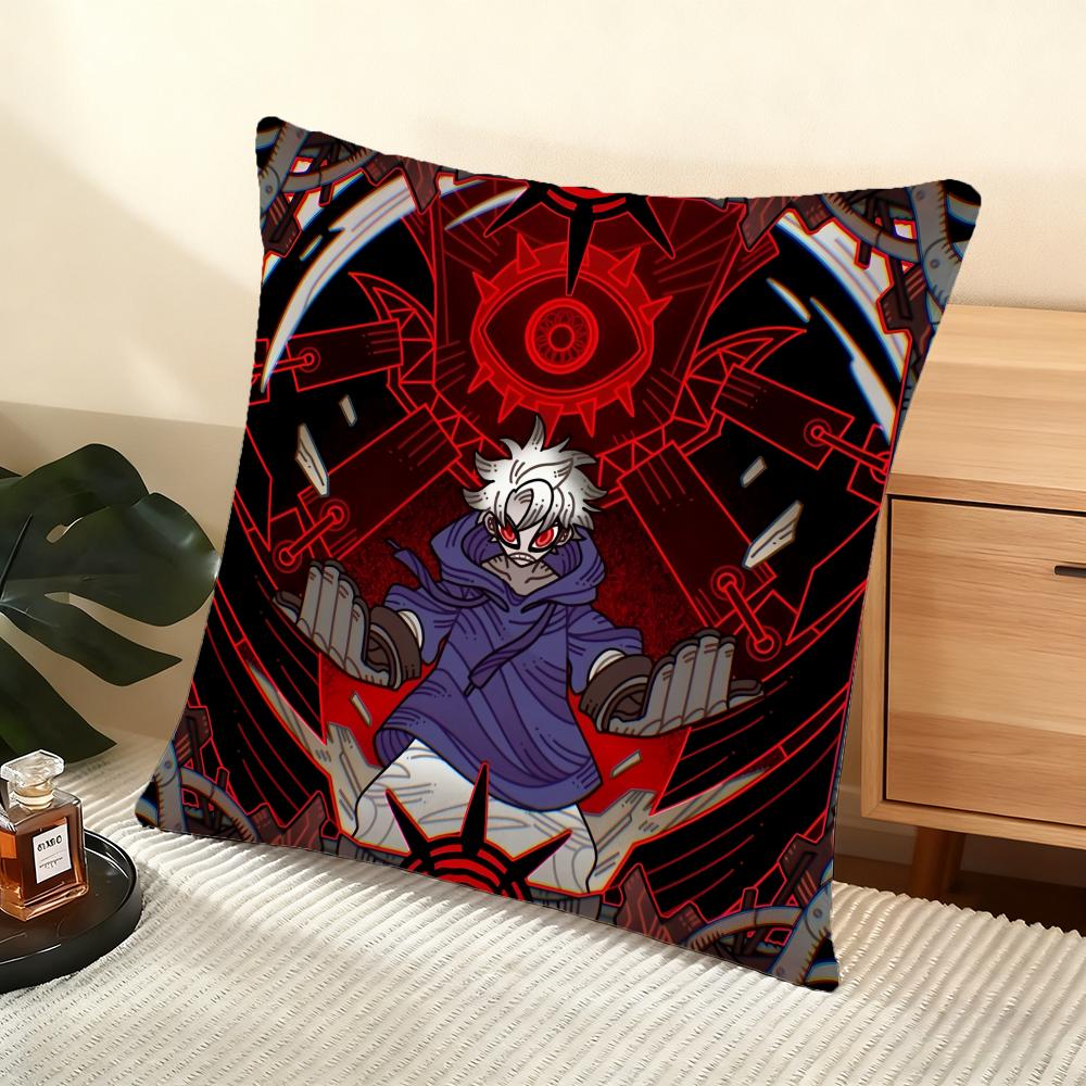 Anime G-Gachiakuta Cushion Cover Soft Short Plush Pillow Cover Smooth Cozy Texture Aesthetic Cushion Case Home Decor