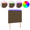VidaXL LED Headboard Bedroom Furniture Single Bed Accessory Headboard Interior Dark Brown 3122137