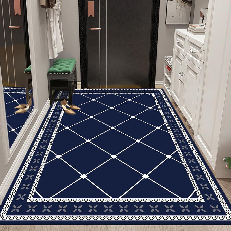 Retro Geometric Style Living Room Carpet Modern Minimalist Bedroom Bedside Carpet