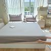 60s Class A Solid Color Washed Cotton Fitted Sheet - Mother and Baby Grade, Thickened for Summer